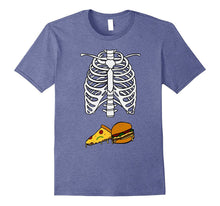 Pizza Hamburger Skeleton T-Shirt Pregnancy Costume Halloween