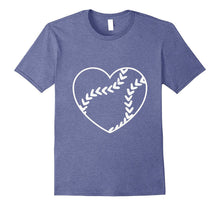 Softball Baseball Heart Shirt, Gift for Softball Mom or Dad