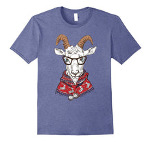 Hipster Goat With Ugly Christmas Sweater on T-Shirt