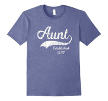 Aunt Established 2017 T-Shirt New Aunt Gifts