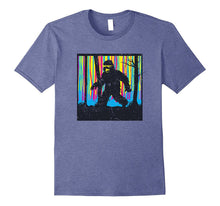 Colorful Funny Big Foot Sighting Vintage Novelty Tshirt