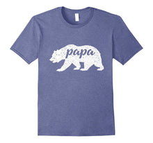 Men's New Vintage Papa Bear T-Shirt Dad Shirt, Camping Bear