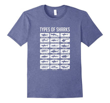 21 Types of Sharks Oceanic Biology Species T-Shirt