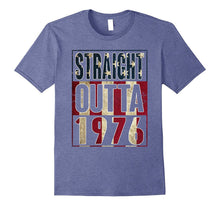 41th Birthday Straight Outta 1976 American Flag T Shirt