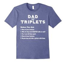 Mens Funny Triplet Dad T-Shirt for Father's Day Common Questions