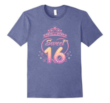 16th Birthday Shirt Gift Daughter Sweet Sixteen Tiara Heart