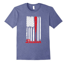 Boston Baseball American Flag T-Shirt - Boston Baseball Fans