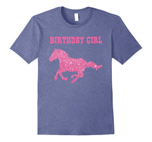 Kids Birthday Girl Horse Bling Gift T-Shirt for Girls