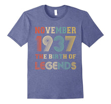 November 1937 the Birth of Legends Birthday T-Shirt