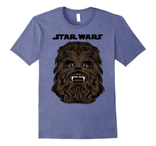 Star Wars Chewbacca Chewy Big Head Logo Graphic T-Shirt