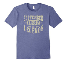 30 Years 30th Birthday September 1987 Birth of Legend TShirt