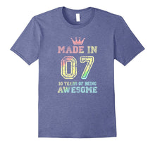 10th Birthday Gift Made in 2007 Awesome Rainbow T-Shirt