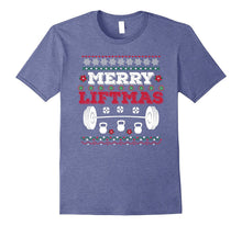 Funny Merry Liftmas Workout Christmas T-Shirt Bodybuilder