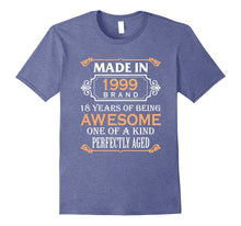 18th Birthday Gift T-Shirt Made Is 1999 Vintage Tee Teens