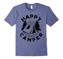 Happy Camper T-Shirt Funny Camping Shirts Cool Tees Tent