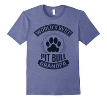 Mens World's Best Pit Bull Grandpa T-Shirt