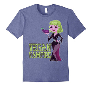 "Vegan Vampire" Halloween Funny Vegetarian Woman's T Shirt