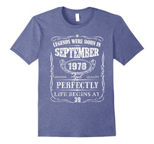 Legends Were Born in September 1978-39th Birthday Gift Shirt
