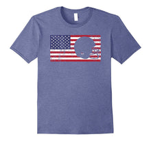 American Flag Football USA Patriotic Vintage Retro T-Shirt