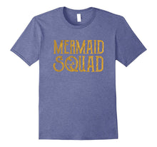 Mermaid Squad. Mermaid Lovers Gold T-Shirt.