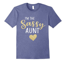 I'm the Sassy Aunt Family Heart T Shirt for Sisters, Girls