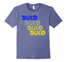 Disco 1970s Style Repeat Tshirt Vintage Retro Neon Light Tee