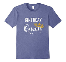 Funny Birthday Queen T Shirt Gold Tiara Crown